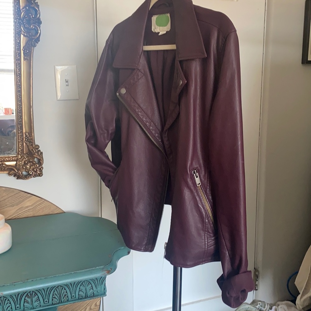 Anthropologie new vegan leather jacket